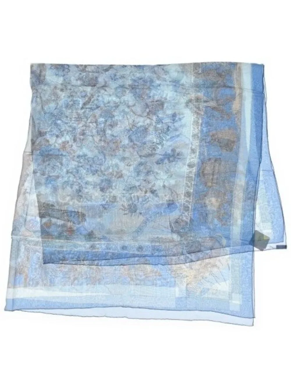 Hermes Bandana Scarf Blue